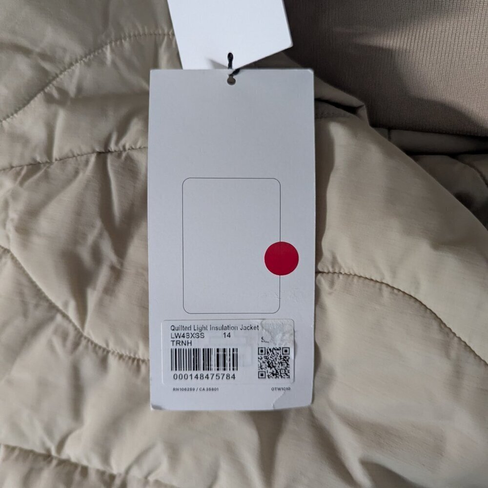 Lululemon Quilted Light Insulation Jacket Trench 14 NEW - Picture 8 of 11